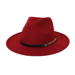 Bordeauxroter Fedora
