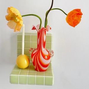 Tile Floating Shelf – Handmade Tile Shelf – Modern Mosaic Wall Shelf – Customizable Ceramic Shelf – Colorful Home Decor Furniture