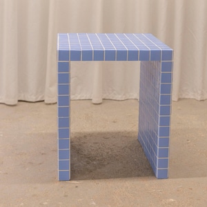 Tile Table - Tile Side Table - Handmade Furniture - Tile Furniture - Home Furniture - Home Design - Home Decor - 400 x 400 x 500 mm