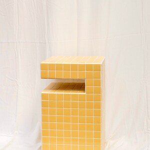 Tile Table Tile Side Table Handmade Furniture Tile Furniture Bookcase Magazine Storage Home Design 520 x 520 x 320 mm image 2