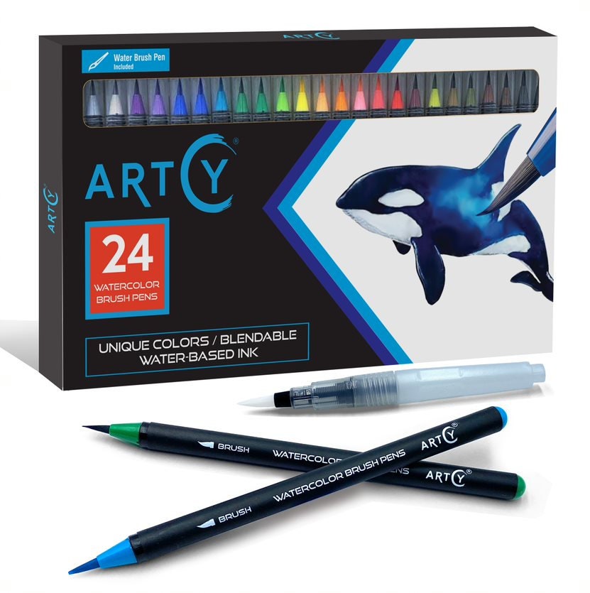 Liquidraw 3 X Water Brush Ink Pen Calligraphy Paint Pens for