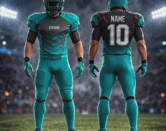 Conjunto de uniforme de fútbol americano personalizado de 12 piezas con camiseta sublimada.