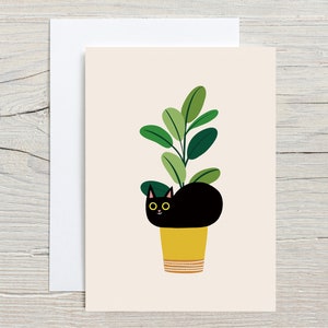 Cat Printable Wall Art, Black Cat Printable, Black Cat, Black Cat Art ...