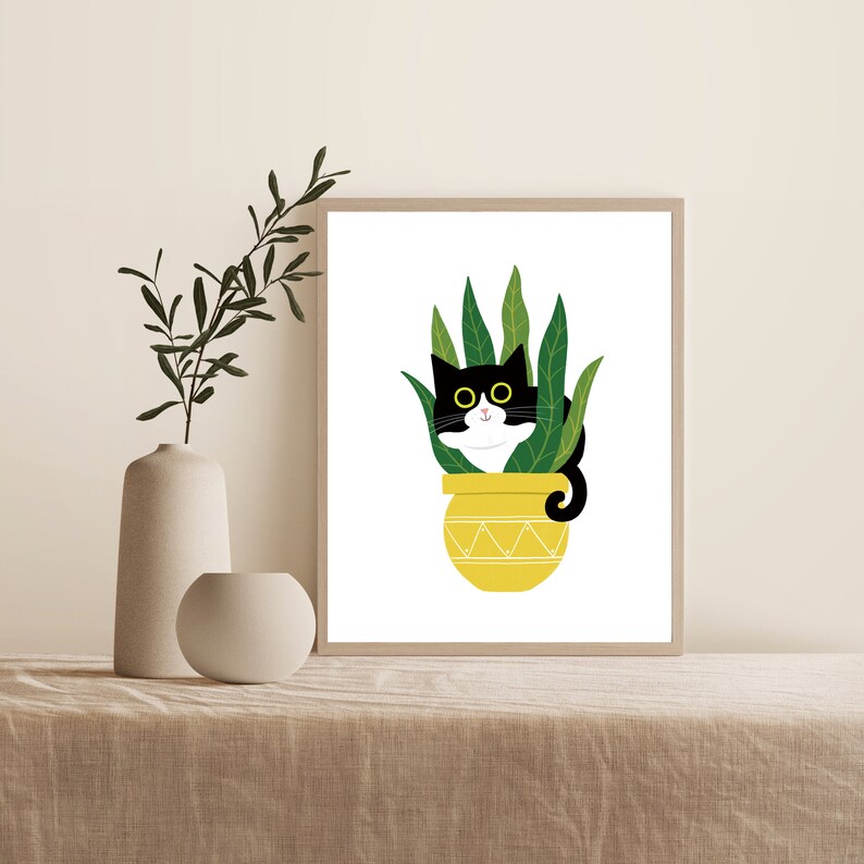 Cat Gift Cat Gift for Cat Lovers Cat Print Cat Print Wall - Etsy