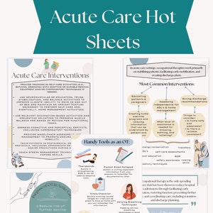 OT Acute Zorg Hot Sheets