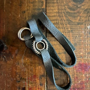 Adjustable leather collar