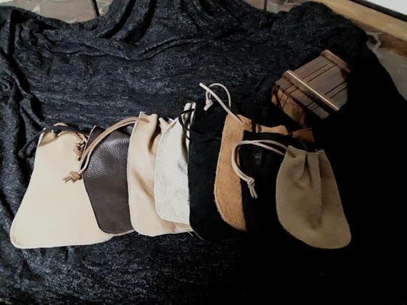 Leather pouches