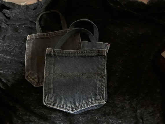 Denim pocket pouches