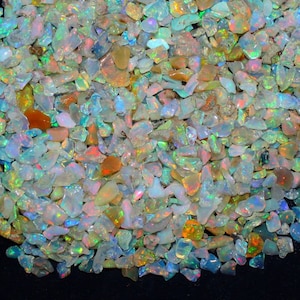 Opal, Natural Ethiopian Opal polished rough stone, welo fire opal rough, polished opal rough, small grade raw opal, Raw opal crystal 3/5 MM