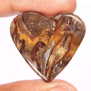 Excellent Top Quality 100% Natural Wild Horse Heart Shape Cabochon Loose Gemstone For Making Jewelry 31.40 Ct 29X31X5 MM,AS-289