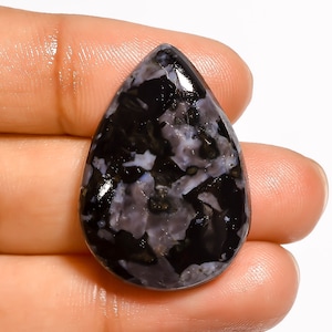 Tempting Top Grade Quality 100% Natural Gabbro Jasper Pear Shape Cabochon Loose Gemstone For Making Jewelry 34 Ct. 30X21X6 mm S8-1147