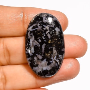 Beautiful Top Grade Quality 100% Natural Gabbro Jasper Oval Shape Cabochon Loose Gemstone For Making Jewelry 37 Ct. 33X20X6 mm S8-1129