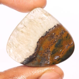 Gorgeous Top Quality 100% Natural Bio Prehnite Heart Shape Cabochon Loose Gemstone For Making Jewelry 58.45 Ct 33X38X6 MM AS-194