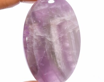 Mind Blowing Top Grade Quality 100% Natural Chevron Amethyst Oval Shape Cabochon Loose Gemstone For Making Jewelry 127 Ct. 53X33X8 mm S8-667