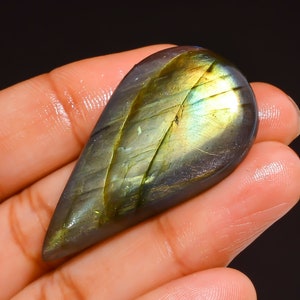 Super Bestnote Qualität 100% natürliche Labradorit Birne Form Cabochon lose Edelstein für die Herstellung von Schmuck 54 Ct. 41X23X8 mm S8-1659