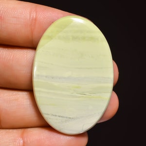 Fabulous Top Grade Quality 100% Natural Larsonite Jasper Oval Shape Cabochon Loose Gemstone For Making Jewelry 40 Ct. 41X28X5 mm S8-2710