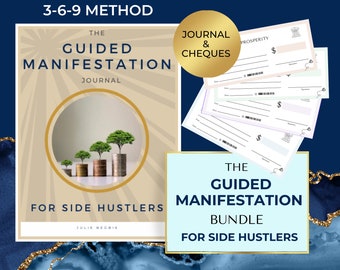 369 Digital Manifestation Journal Printable Manifestation Cheques Bundle INSTANT DOWNLOAD Manifesting for Small Business Owners 137 pages