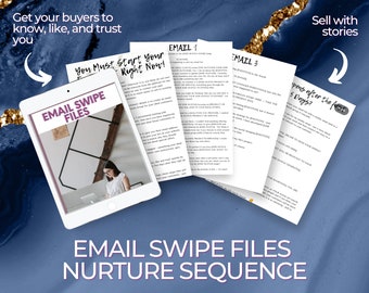 Email Marketing for Etsy Shop Owners - 5 Email Swipe Files for Etsy Store Managers to Nurture and Grow Their Mailing List