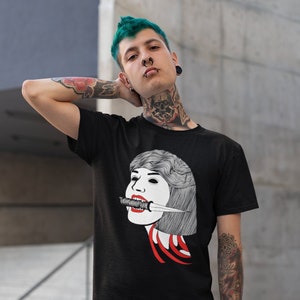 CUT ME OPEN Goth Unisex Tshirt, Alternative clothing shirt, Grunge Shirt, Dark Art Tshirt, Gothic clothing, Harajuku, Creepy, Grunge Tee