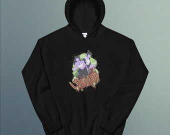 SEDATED- Dark Grunge, Emo Style Hoodie With Two Girls, Alternative Clothing Hoodie
