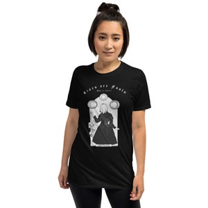 SKEPTICISM-Goth Unisex Shirt, Occult Pagan Tshirt, Wiccan Tee With Witch, Skulls & Pentagrams, Gothic Aesthetic, Victorian Goth Fashion image 6