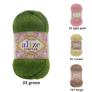 Сrochet yarn Yarn Art Forever simli yarn with lurex summer yarn turkish yarn