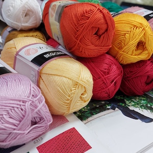 YarnArt Begonia 100% cotton natural yarn