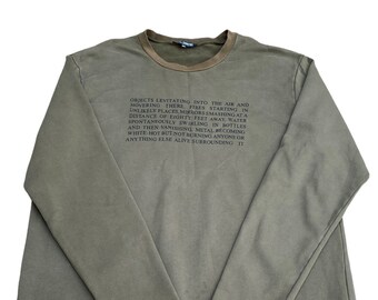 Raf Simons Poltergeist Grail Iconic «  History of my world »  Crewneck