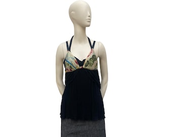 Jean Paul Gaultier  Open Back Black Set Top