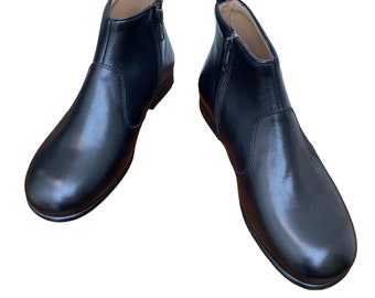 A.P.C ブラック レザー ブーツ - Etsy 日本