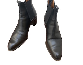 J.M Weston svarta Chelsea-stövlar