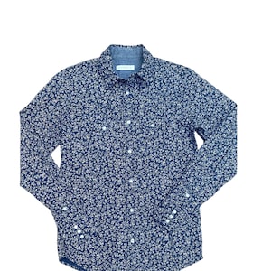 Sandro Floral Blue Shirt