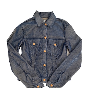 Jean Paul Gaultier Vintage chaqueta azul marino a rayas