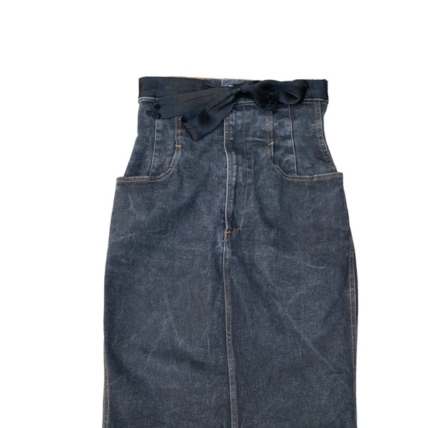 Jean Paul Gaultier Vintage Extra High Waist denim Skirt