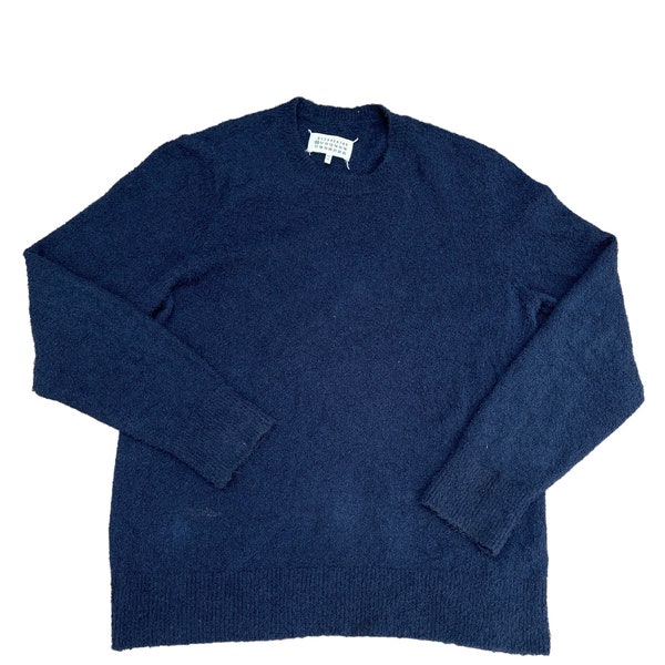 Maison Margiela Navy Boucle Sweater Size XXL - Rare Size