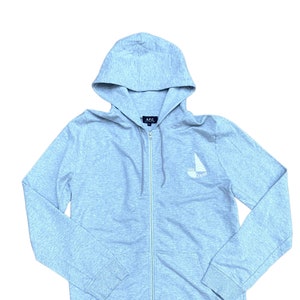 A.P.C.  Grey Zipped Hoodie