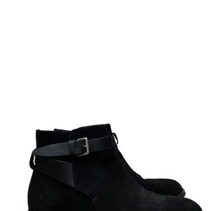 Sandro Black Suede Jodhpur Boots Size 41 8 US