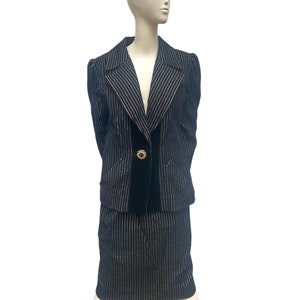 Yves Saint Laurent  Rive Gauche Vintage Striped Suit
