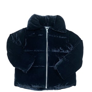 Sandro velvet puffer jacket best sale