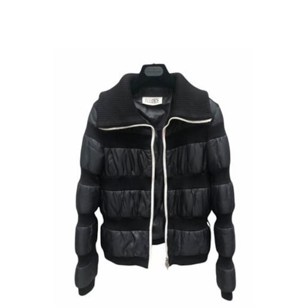 Martin Margiela FW 2006 Black Stripped Puffer Jacket