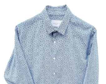 Sandro White / Blue floral shirt