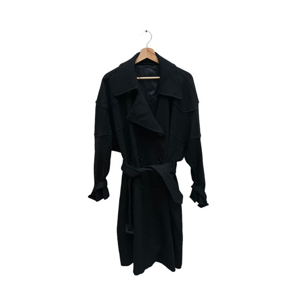 Maison Martin Margiela FW 2009 Black Double Breasted Wool Coat