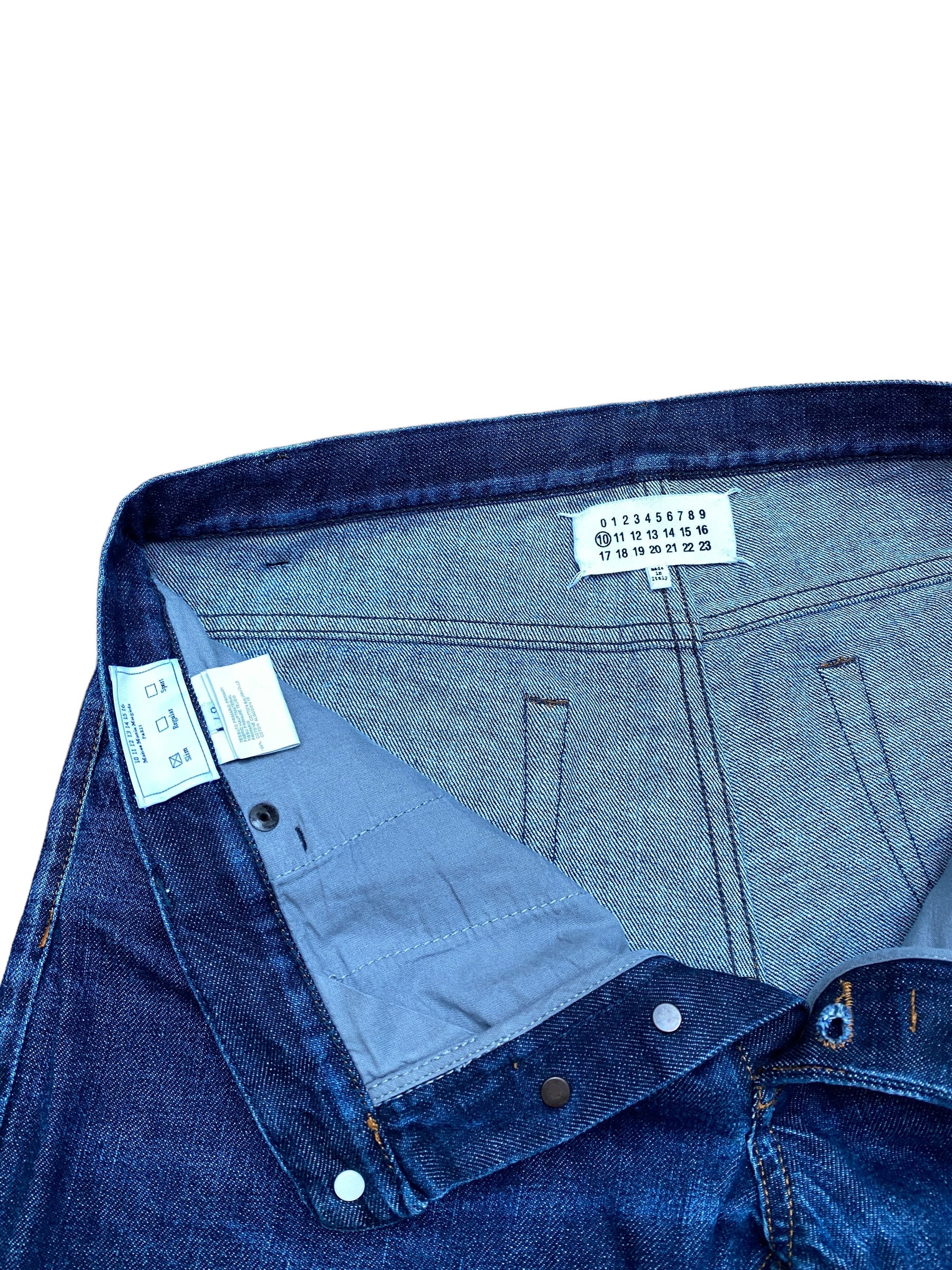 Maison Martin Margiela 4 Stitches Blue Denim Jeans Size 48