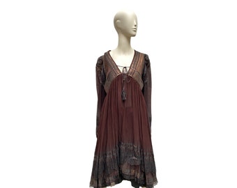 Jean Paul Gaultier Vintage Brown Dress Size 36 / S