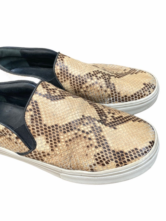 Celine Python Slip On Sneakers  Size 38 1/2  US 8… - image 6