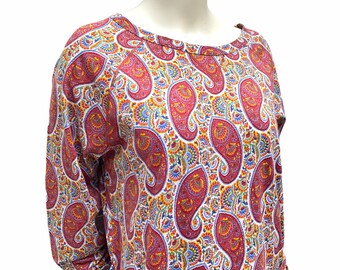 A.P.C Belted Red Paisley Dress - Etsy