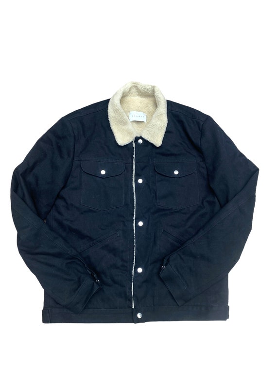 Sandro Shearling Moto Jacket