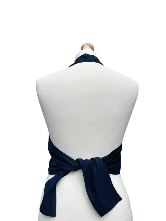 Miu Miu Navy Cotton Open back top size IT 40 fits… - image 2