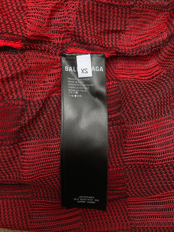 バレンシアガ チェック レッド/ブラック シャツ - Etsy 日本