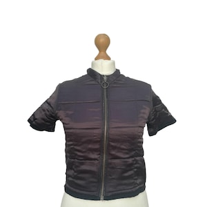 Jean Paul Gaultier 1990s Vintage Brown Nylon Top Size S